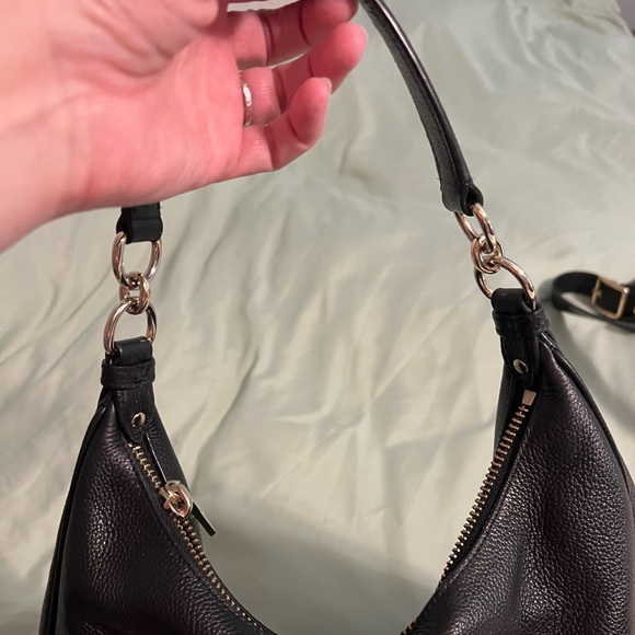 COACH Leather Large Shoulder Bag Black - Picture 7 of 11